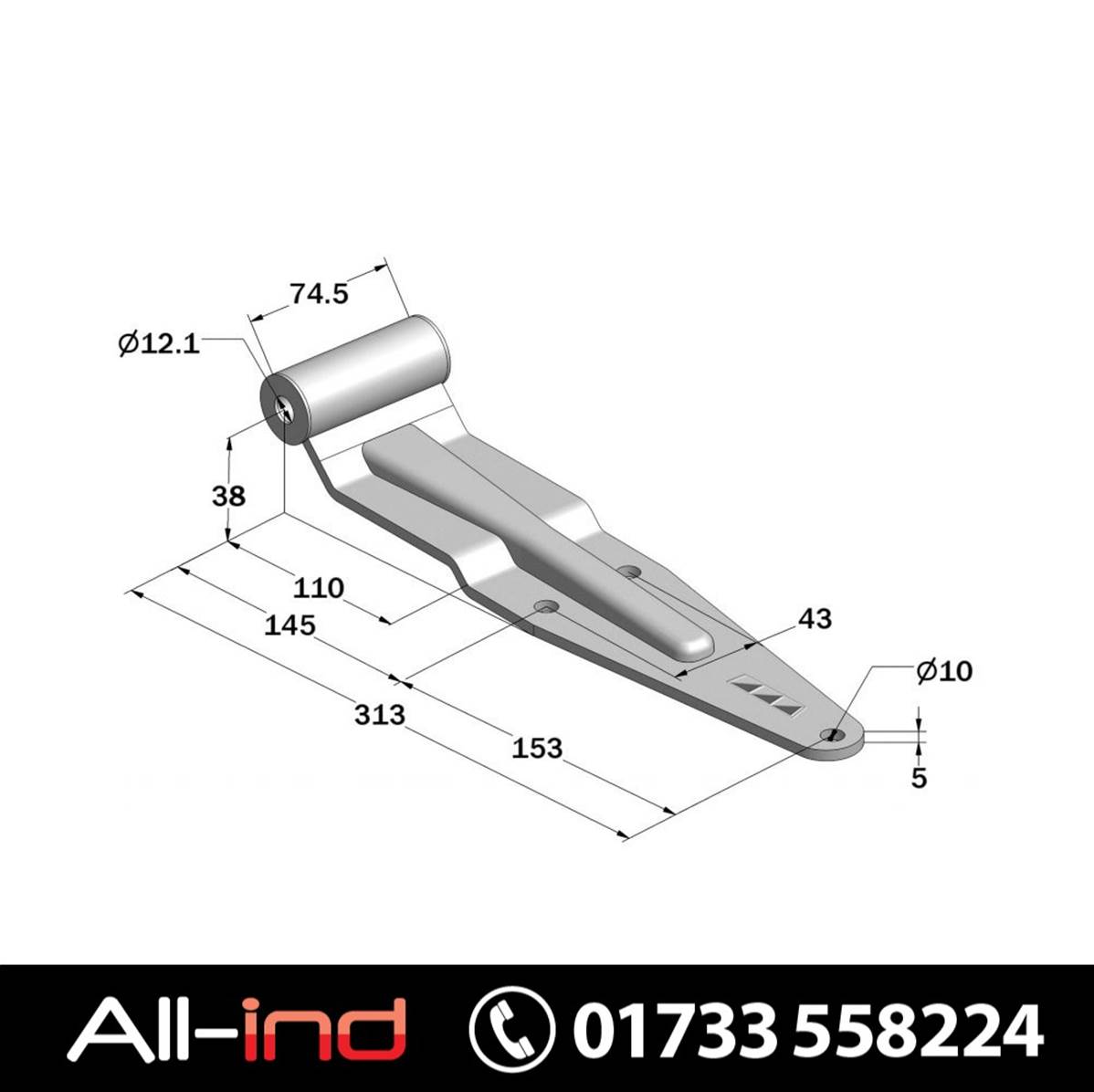 HINGE BLADE ZINC