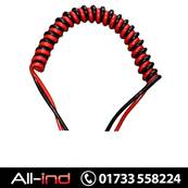 [2.5MTR WL] COILED CABLE BLACK/RED 35MM