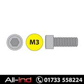 [100] M3X8MM CAP SCREW SKT HEAD HT12.9 DIN912