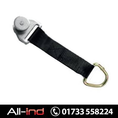ROOF STRAP D RING AND ROLLER 0.6M BLACK
