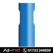 [100] INSULATED FEMALE SPADE TERMINAL - BLUE 6.3MM