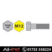 [100] M12X35MM SET SCREW HT GD 8.8 BZP DIN933