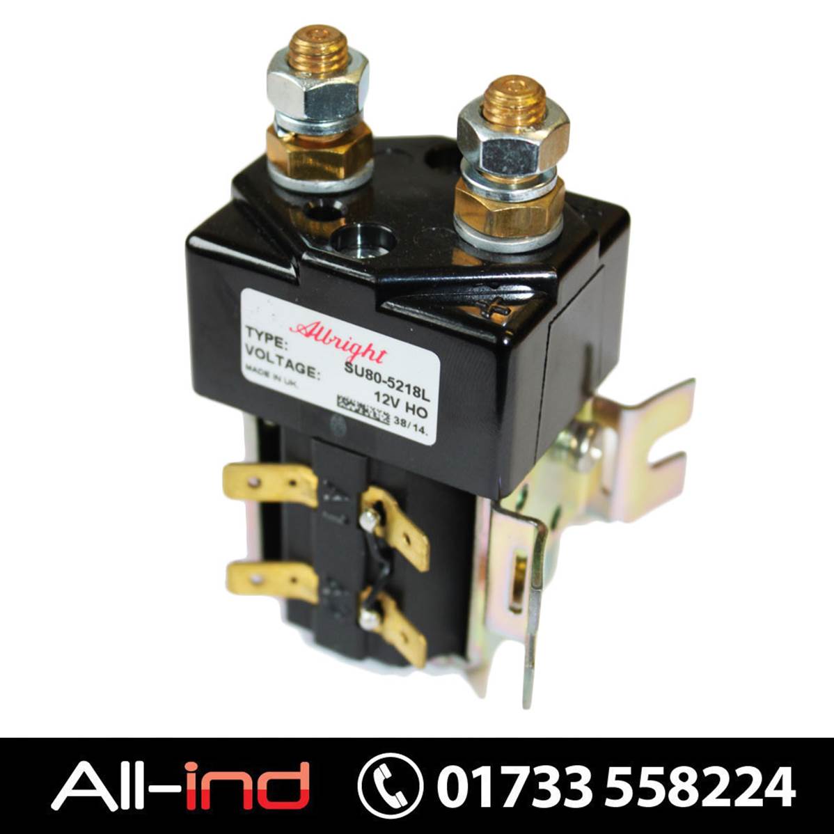 Albright Solenoid Switch Su80 5218l 12v Dc 0amp