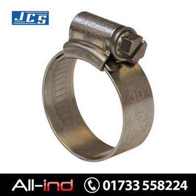 *JSS3X JCS HI GRIP HOSE CLIPS S/S SIZE 80 [QTY=5]