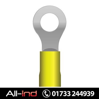 [100] RING TERMINAL - YELLOW 12MM