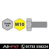 [100] M10X12MM SET SCREW HT GD 8.8 BZP DIN933