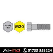 [50] M20X60MM BOLT HT GD 8.8 BZP DIN931