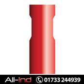 [100] INSULATED FEMALE SPADE TERMINAL - RED 2.8MM