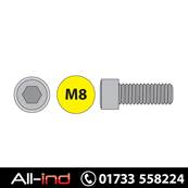 [100] M8X12MM CAP SCREW SKT HEAD HT12.9 DIN912