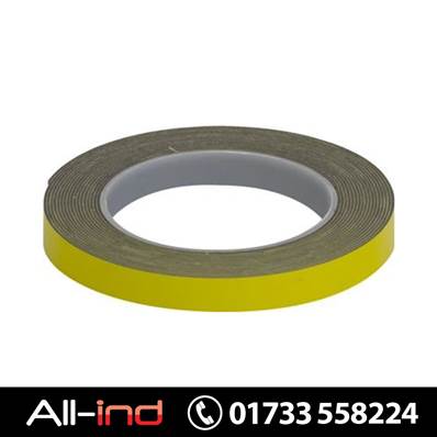 *GLU11 D/SIDED ADHV FOAM TAPE YELLOW 19MM X5M [QTY=2]