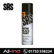 *SAS25 [6] SAS25 SATIN BLACK PAINT 500ML