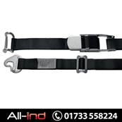 INTERNAL LOAD STRAP 700KG 4.5M BLACK SNAP HOOK