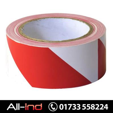 *TAPE25 HAZARD WARNING TAPE50MM X 33M RED/WHT