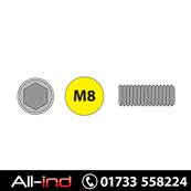 [50] M8X20MM PLAIN CUP POINT SKT SCREW HT