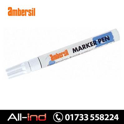 *AMB130 AMBERSIL ACRYLIC PAINT MARKER WHITE