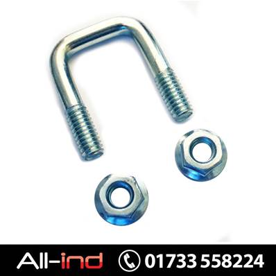 U-BOLT WITH SERRATED FLANGE NUTS