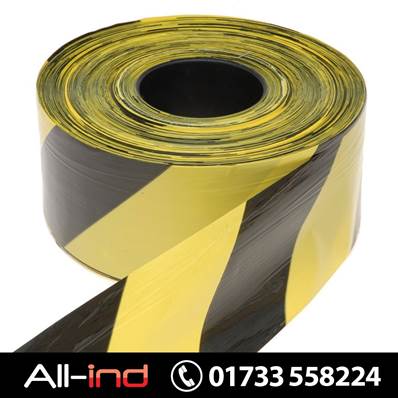 *TAPE20 BARRIER TAPE 70MM X 500M BLACK/YELLOW